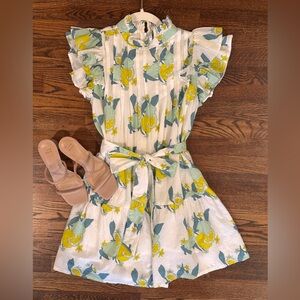 Victoria Dunn Ruffle Sleeve Dress